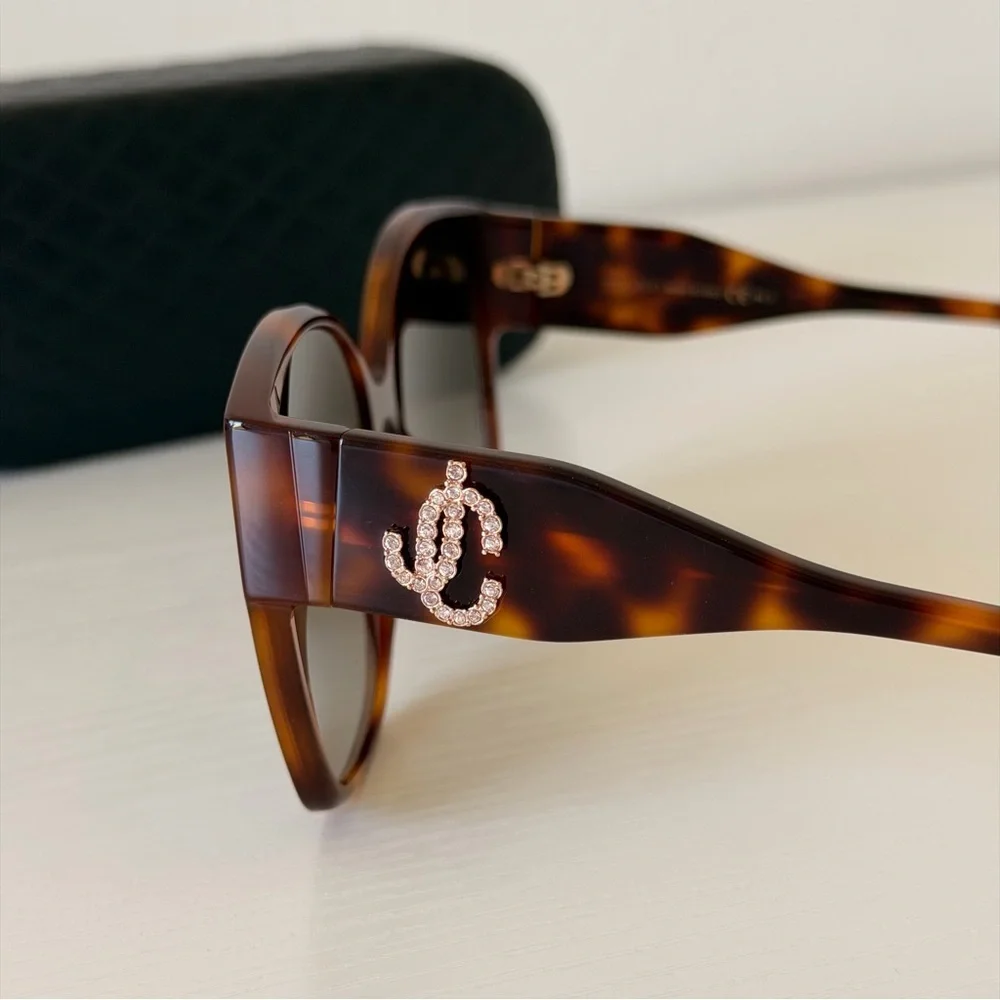 New! Jimmy Choo Elegant Brown Sunglasses, Noemi/S 086HA, Authentic